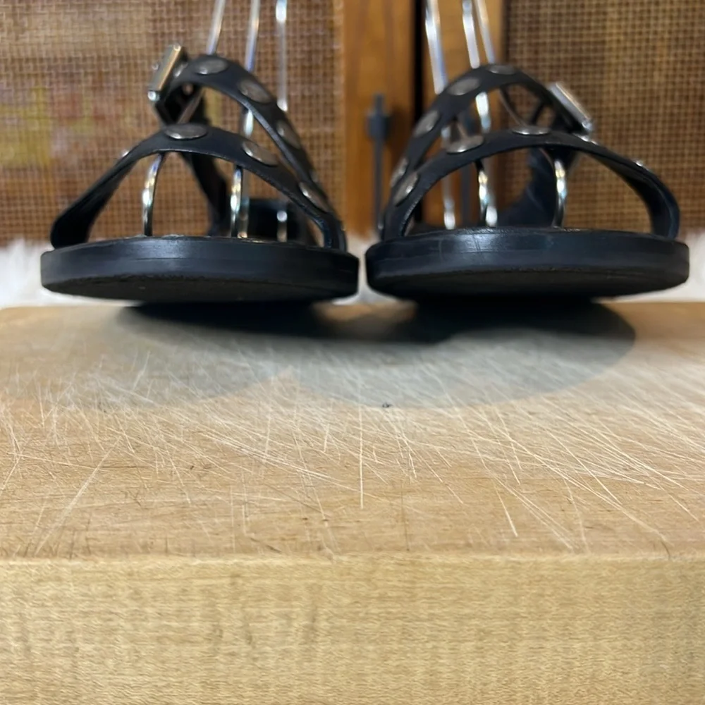 Frye Morgan Hammered Metal Stud Sandals - Picture 2 of 7